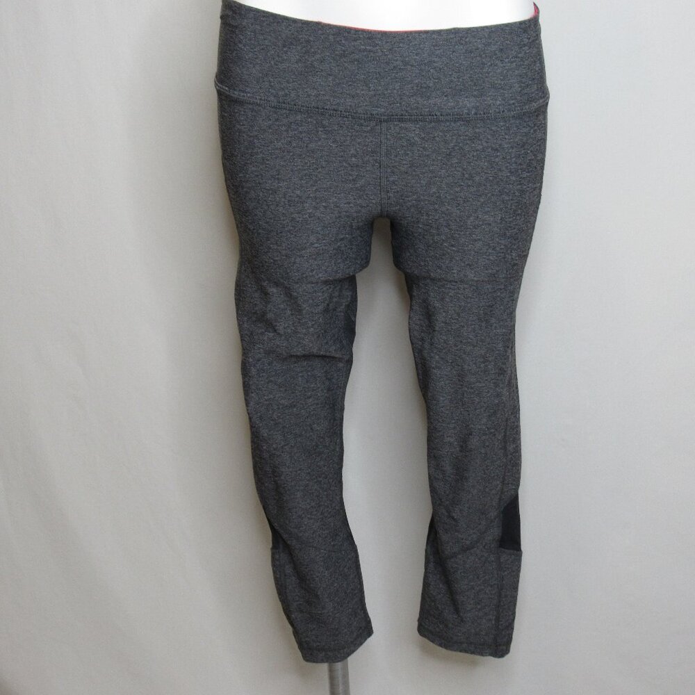 Lululemon Gray Pace Rival Crop Athletic Sport Crop Leggings 22" Women's 6